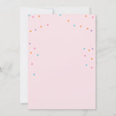 Twee zoete tweede verjaardagstaart regenboog uitno kaart (Achterkant)