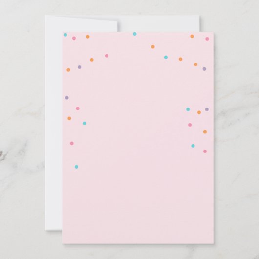 Twee zoete tweede verjaardagstaart regenboog uitno kaart (Achterkant)