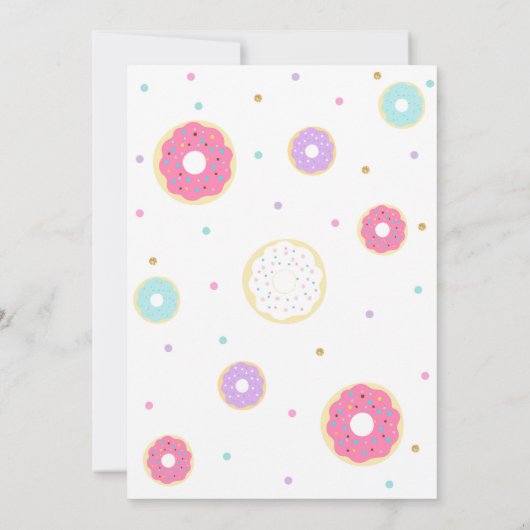 Twee zoete uitnodiging op de dag van de geboorte (Achterkant)