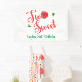 Twee zoete verjaardag spandoek (Insitu)