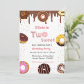 Twee zoete verjaardagsuitnodiging, themafag kaart (Staand voorkant)