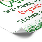 Twee zoete watermeloenen Tweede verjaardag Poster (Hoek)