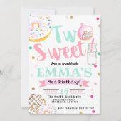 Twee zoete Waterverf Donut 2e verjaardag Kaart (Voorkant)