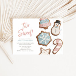 Twee zoete Winter Verjaardag uitnodiging