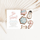 Twee zoete Winter Verjaardag uitnodiging