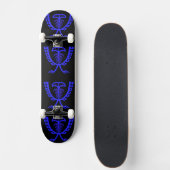 Twee zogenaamde blauwe adelskateboard persoonlijk skateboard (Voorkant)