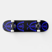 Twee zogenaamde blauwe adelskateboard persoonlijk skateboard (Horizontaal)