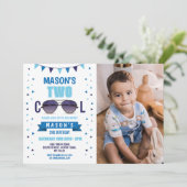 Twee zondagse zondagskaartjes kaart (Staand voorkant)