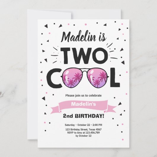 Twee zondbrillen van de Koel Zonnebril Tweede Dag  Kaart (Voorkant)