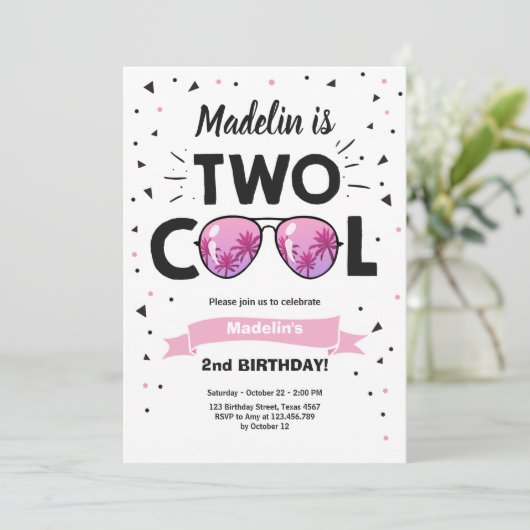 Twee zondbrillen van de Koel Zonnebril Tweede Dag Kaart (Staand voorkant)