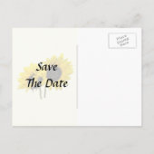 Twee zonnebloemen aankondigingskaart (Achterkant)