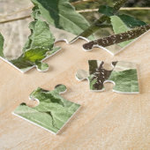 Twee Zonnebloemen blauwe lucht Legpuzzel (Zijkant)