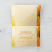 Twee zonnebloemen Jubileum Mam & Pap Kaart (Binnen)