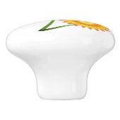 Twee zonnebloemen Plant Thunder_Cove Keramische Knop (Zijkant)