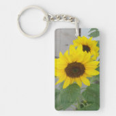 Twee zonnebloemen sleutelketens sleutelhanger (Voorkant)