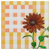 Twee zonnebloemen stof (Close Up)