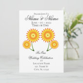 Twee zonnebloemen Thunder_Cove Kaart (Staand voorkant)