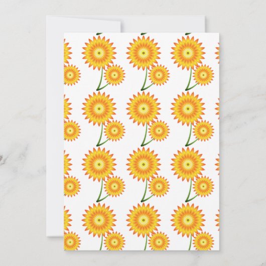 Twee zonnebloemen Thunder_Cove Kaart (Achterkant)