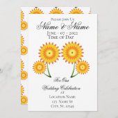 Twee zonnebloemen Thunder_Cove Kaart (Voorkant / Achterkant)