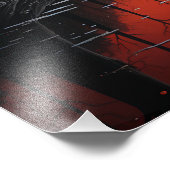 Twee zonnen in de zonsondergang foto afdruk (Hoek)