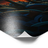 Twee zonnen in de zonsondergang foto afdruk (Hoek)