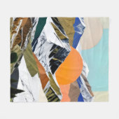 Twee zonnen opkomend fleece deken (Voorkant (Horizontaal))