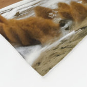 Twee zonnen opkomend fleece deken (Hoek)