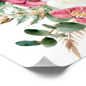 Twee zullen één Bijbelverse bruiloft worden Poster (Hoek)