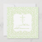 Twee zullen één Christelijke bruiloft groen worden Kaart (Voorkant)