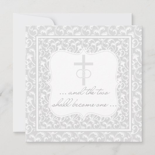 Twee zullen één Christelijke weddenverklap worden Kaart (Voorkant)