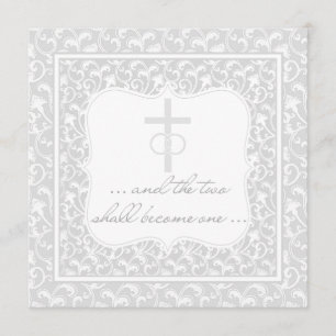 Twee zullen één Christelijke weddenverklap worden Kaart