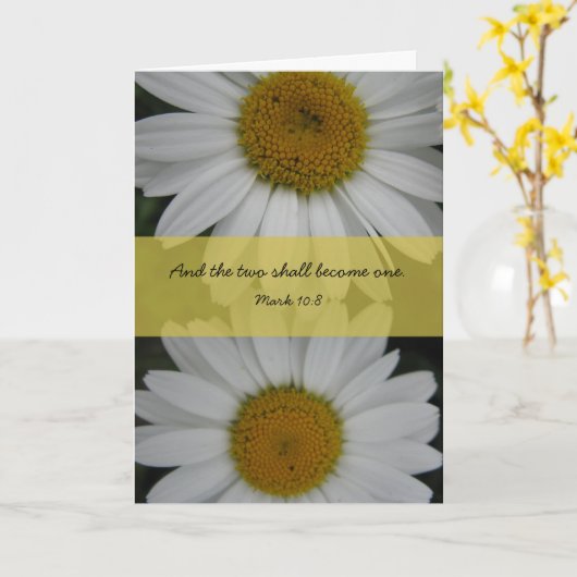 Twee zullen één Kaart worden (Gele Bloem)