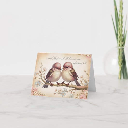 Twee zullen één worden kaart (Voorkant)