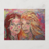 Twee zussen briefkaart (Voorkant)