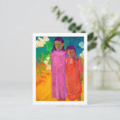 Twee zussen, Gauguin Briefkaart (Staand voorkant)