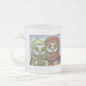 Twee zussen matglas koffiemok (Links)