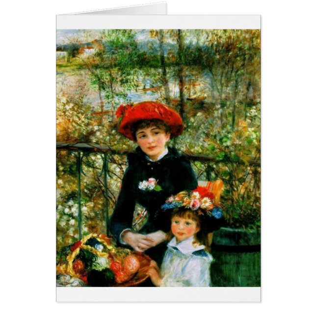 Twee zussen op de Terrace door Renoir (Voorkant)