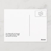 Twee zussen op de Terrace door Renoir Briefkaart (Achterkant)