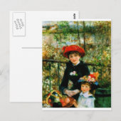 Twee zussen op de Terrace door Renoir Briefkaart (Voorkant / Achterkant)