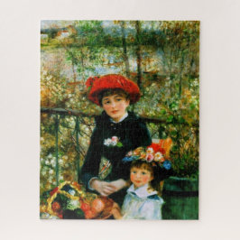 Twee zussen op de Terrace door Renoir Legpuzzel