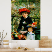 Twee zussen op de Terrace door Renoir Poster (Keuken)