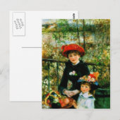 Twee zussen (op de Terras) van Pierre Renoir Briefkaart (Voorkant / Achterkant)
