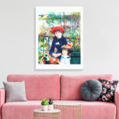 Twee zussen (Op het terras) (1881) Canvas Afdruk (Insitu (Woonkamer))