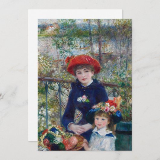 Twee zussen (op het terras) | Renoir (Voorkant / Achterkant)