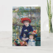 Twee zussen (op het terras) | Renoir Kaart (Voorkant)
