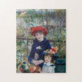 Twee zussen (op het terras) | Renoir Legpuzzel (Verticaal)