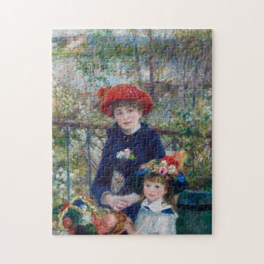 Twee zussen (op het terras) | Renoir Legpuzzel (Verticaal)