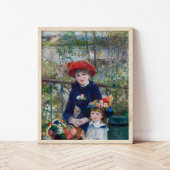 Twee zussen (op het terras) | Renoir Poster