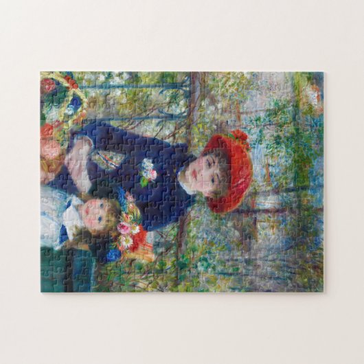 Twee zussen op het terras van Renoir Legpuzzel (Horizontaal)