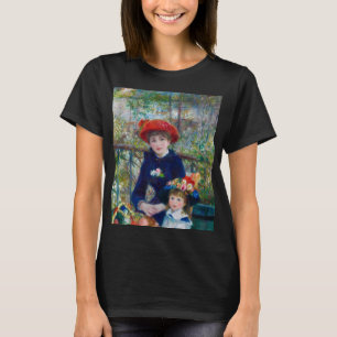 Twee zussen op het terras van Renoir T-shirt